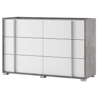 Комод Алекса 3Ш+3Ш Індастріал / Німфеа Альба