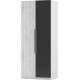 Шафа Лілея нова 2Д (900) Артвуд світлий / Антрацит 